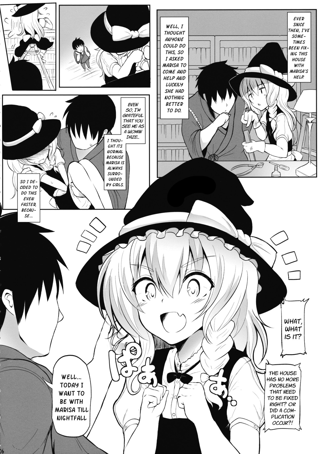 Hentai Manga Comic-Lewd Love With Marisa-Read-5